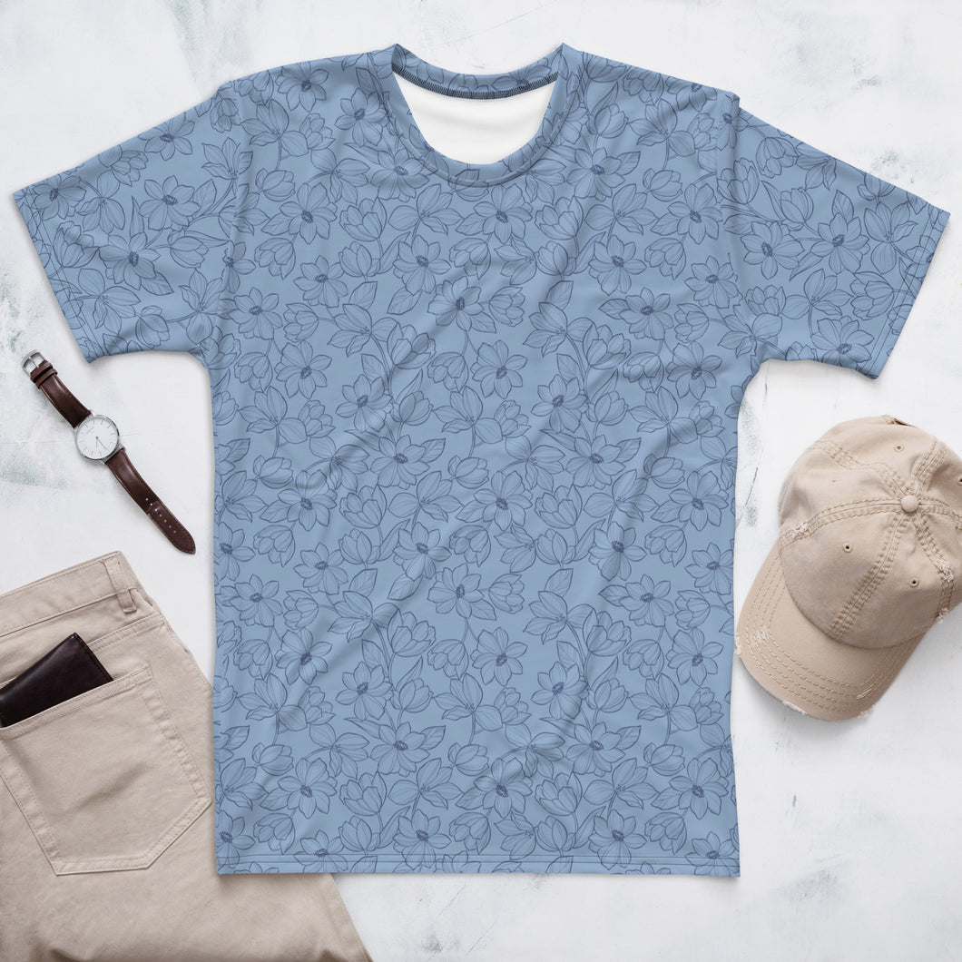 Line Garden - Blue - Unisex t-shirt