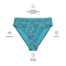 Load image into Gallery viewer, Wild Bouquet - Recycled high-waisted bikini bottom
