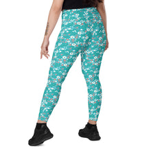 Load image into Gallery viewer, Aqua Garden - Leggings with pockets

