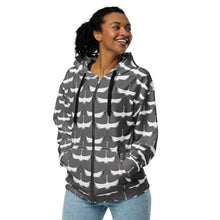 Load image into Gallery viewer, Cranes - Unisex zip hoodie
