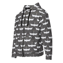 Load image into Gallery viewer, Cranes - Unisex zip hoodie
