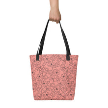 Load image into Gallery viewer, Line Garden - Pink - Tote bag
