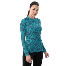 Load image into Gallery viewer, Wild Bouquet - Women&#39;s Rash Guard
