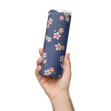 Load image into Gallery viewer, Cherry Blossom Blue - Stainless steel tumbler
